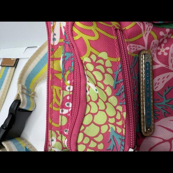 Lily Bloom Womens Janet Belt Bag, Floral Reef Pink - Picture 5 of 9
